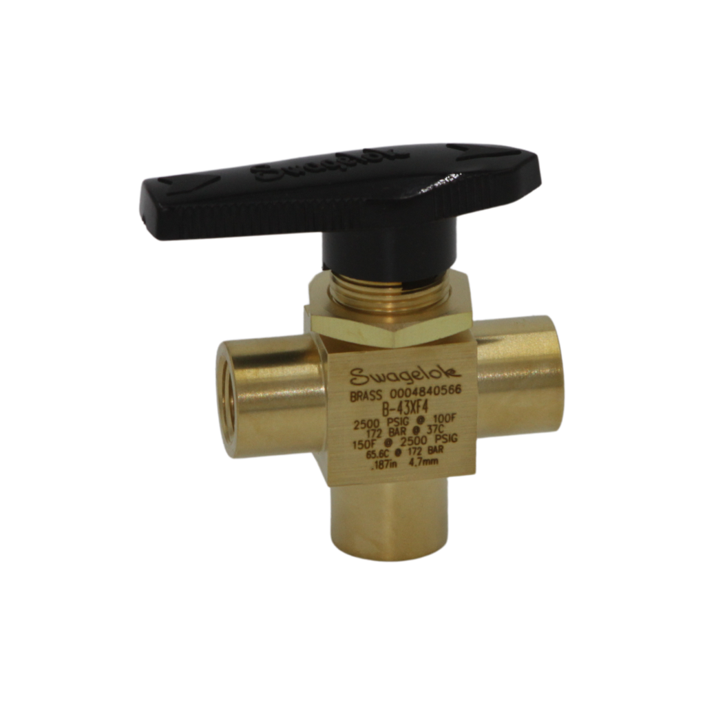 3 Way 1/4" Ball Valve - Hi low control valve
