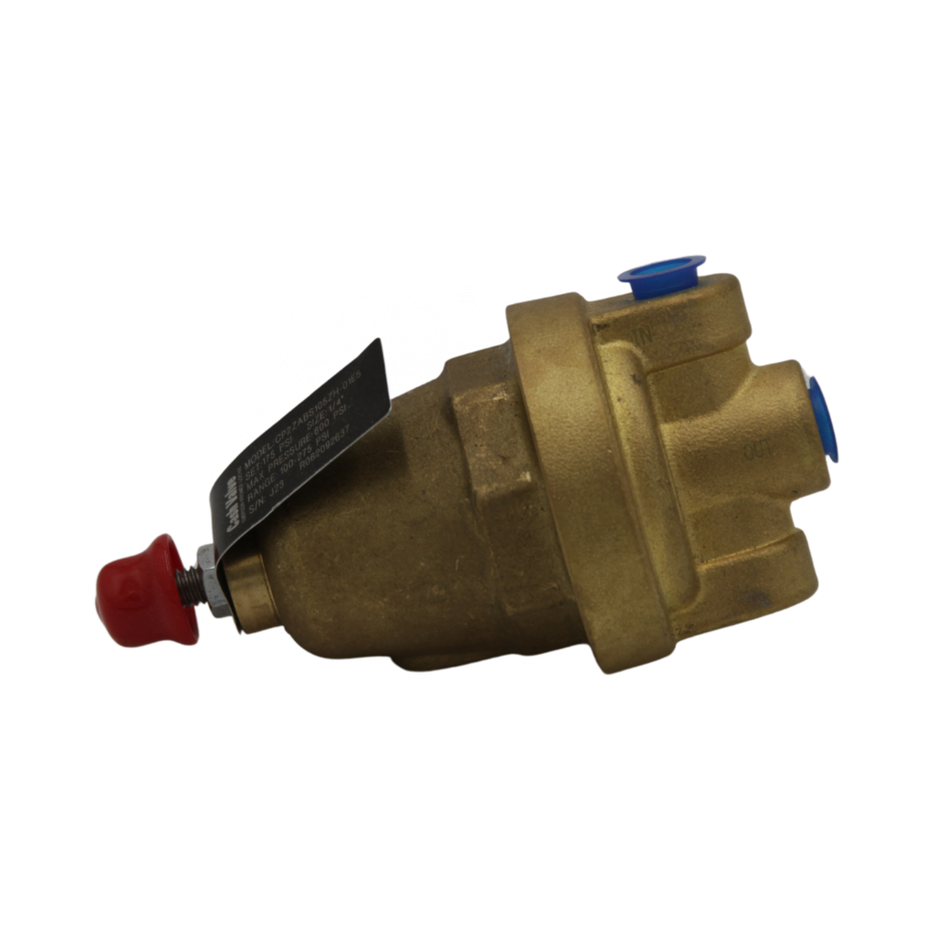 BACK PRESSURE ON/OFF REGULATOR 100-275 PSI @ 175PSI