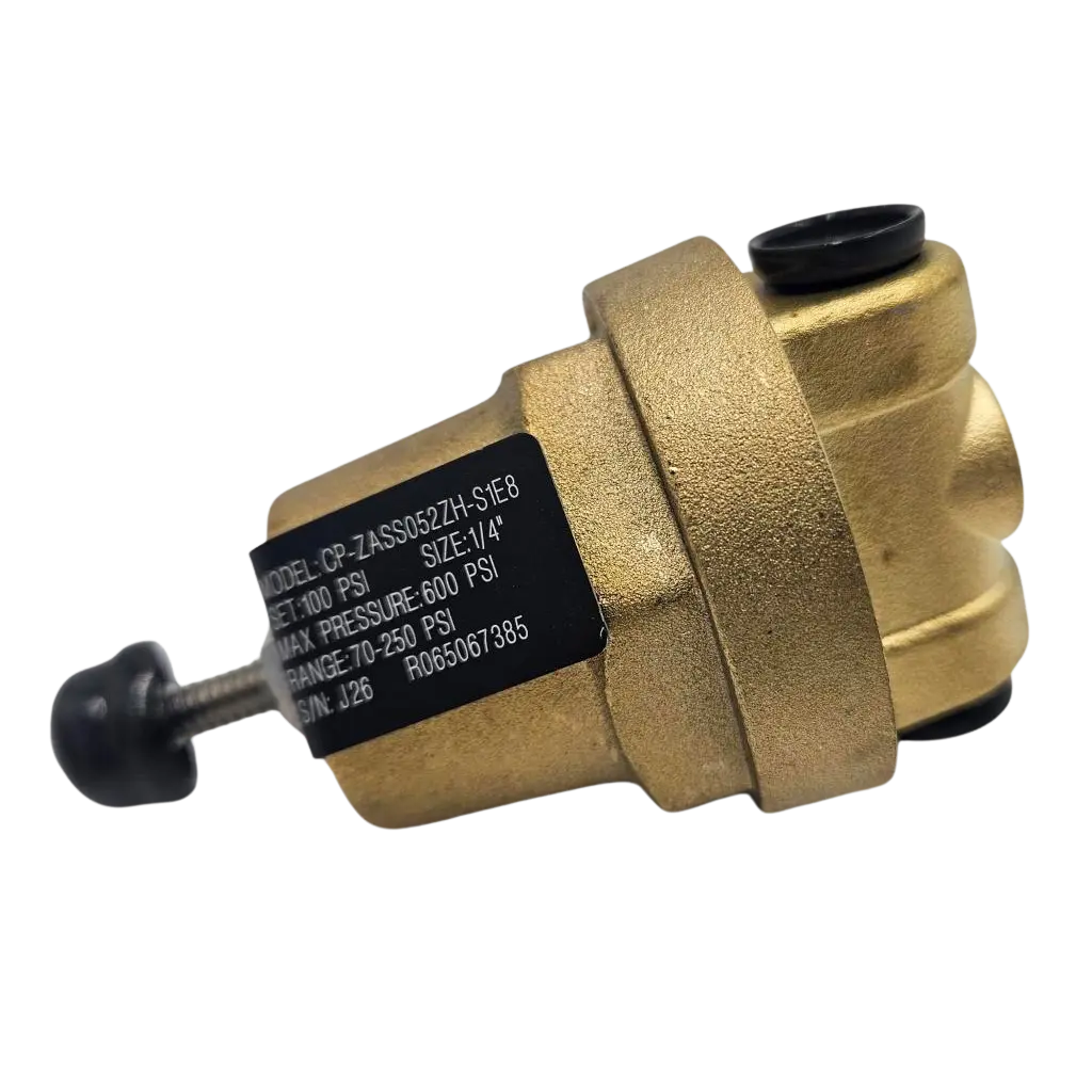 BACK PRESSURE REGULATOR - 100PSI SIDE INLET SIDE OUTLET - 70-250PSI RANGE