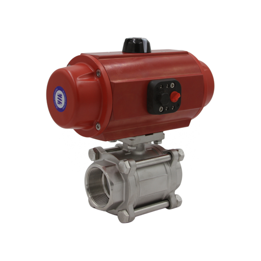 [D36Tx66P08xNPT-TP] 2” ACTUATED VALVE ASSEMBLY, COMPRISING BALL VALVE & PNEUMATIC ACTUATOR - NPT